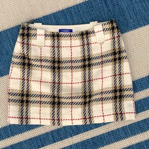 🔥Like New! Burberry Check Mini Skirt Sz 6 (38 EU) fully lined! Adorable!❤️